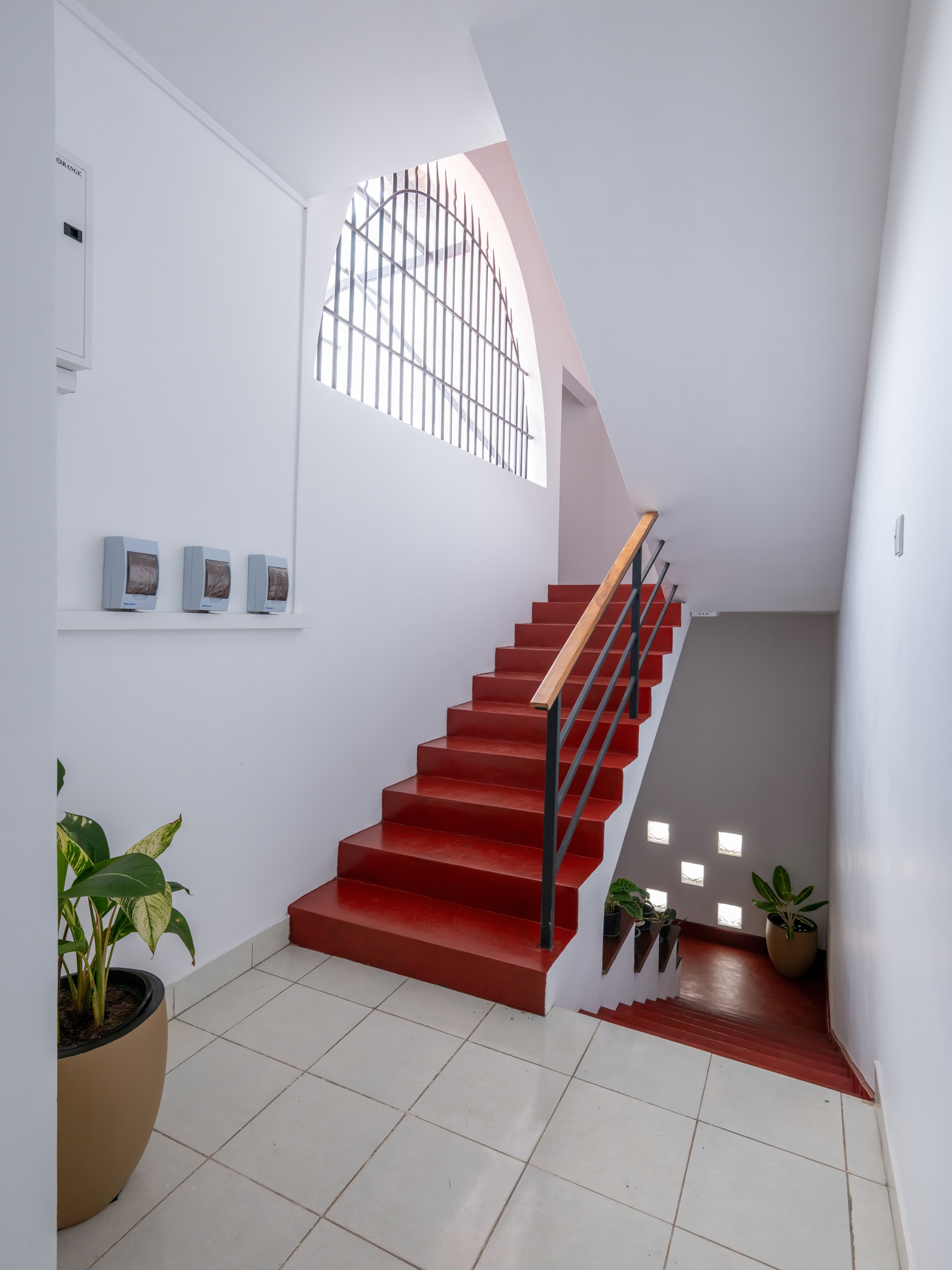 Common hallway and light well