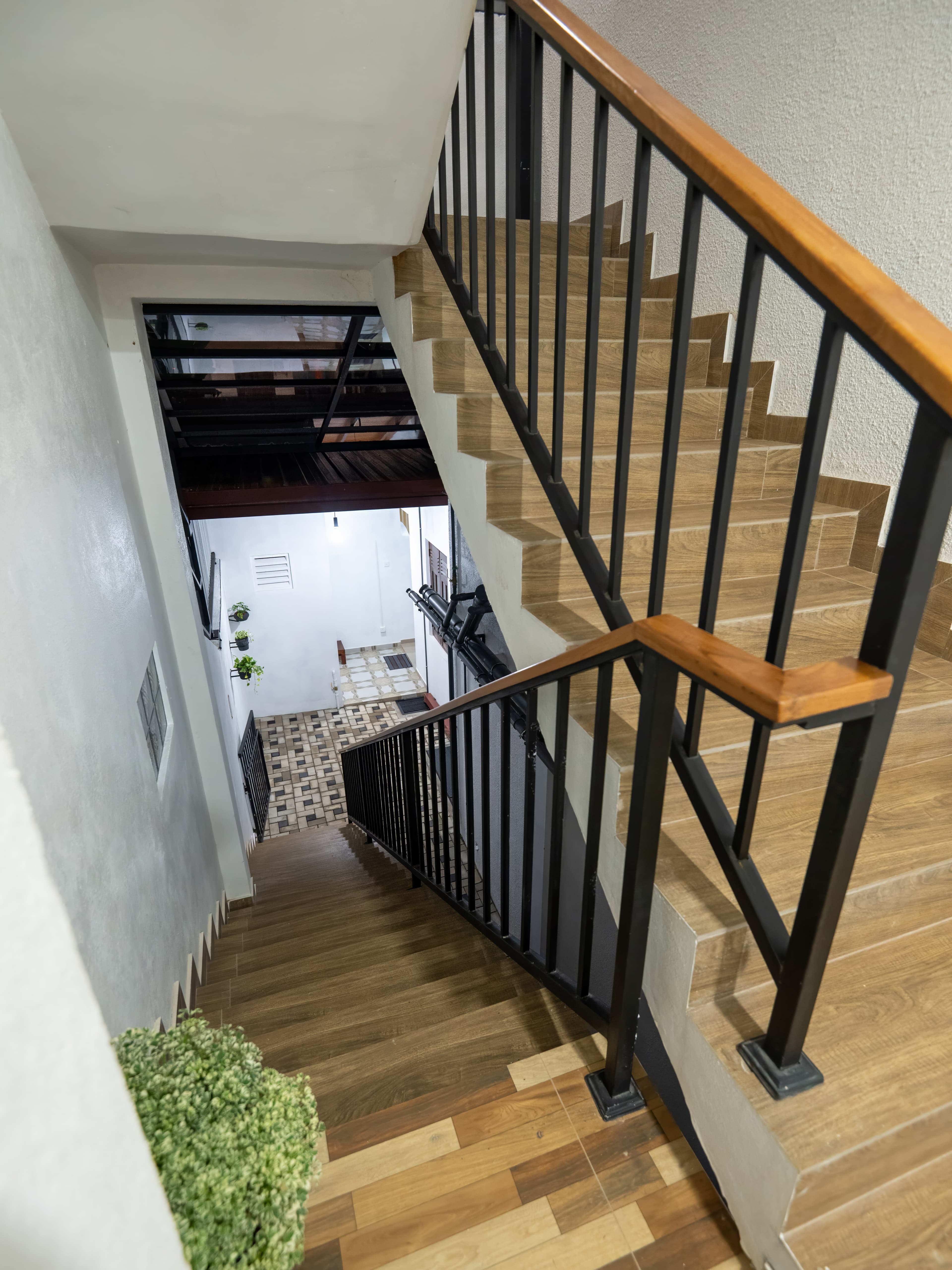 Stairwell to upper floors
