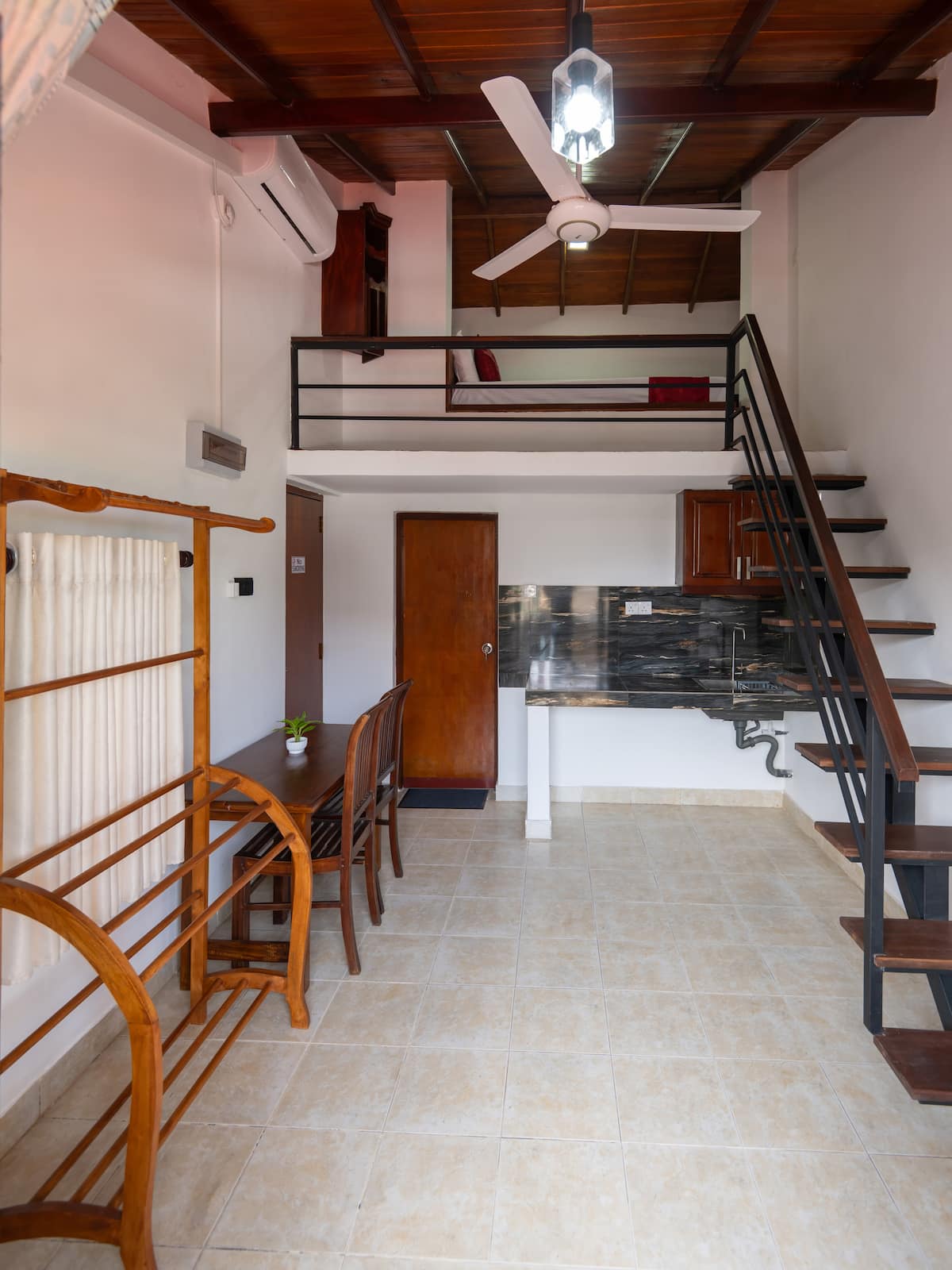 Luxury Attic Room loft suite with stairs, kitchenette and bedroom — photo 2