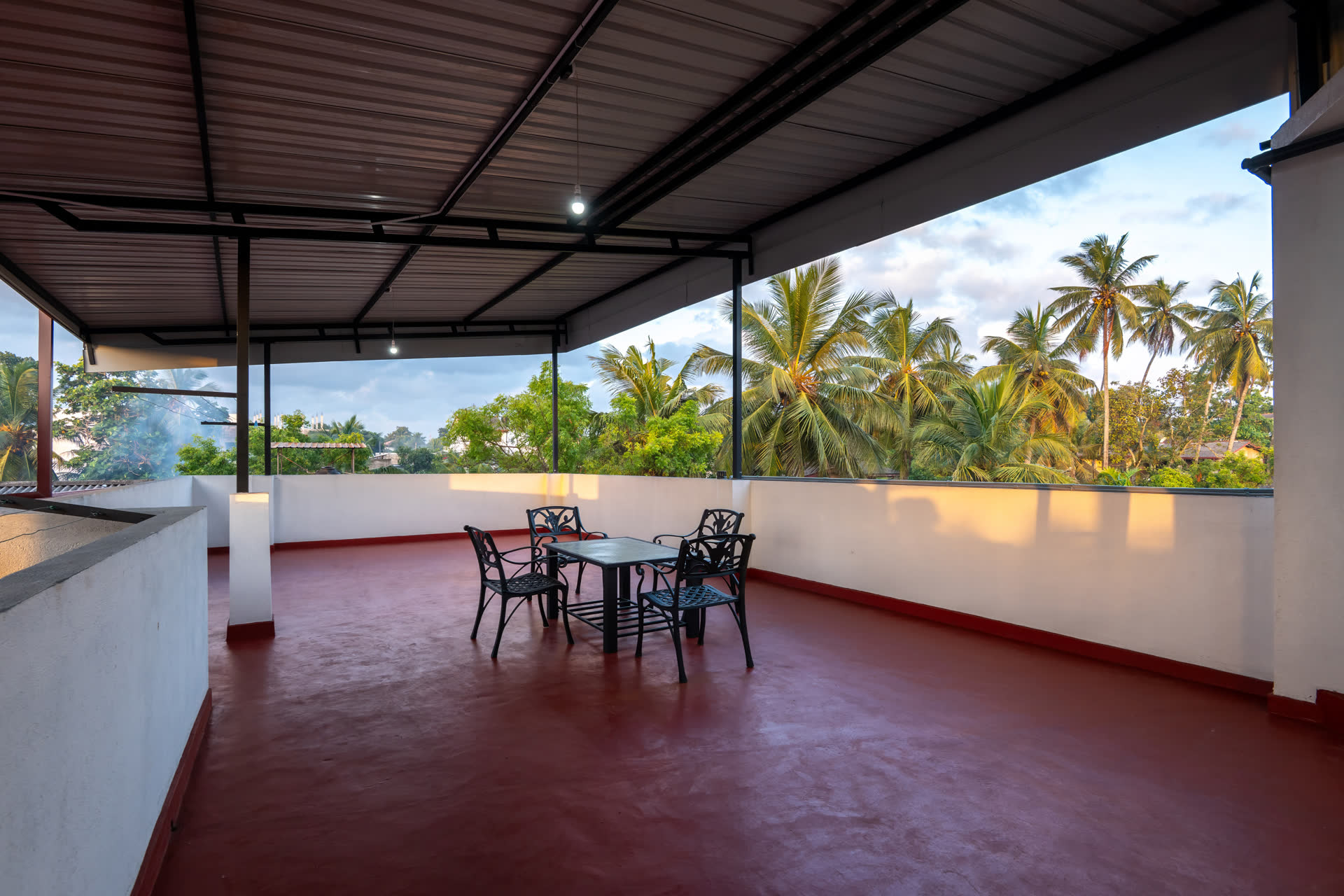 Rooftop balcony